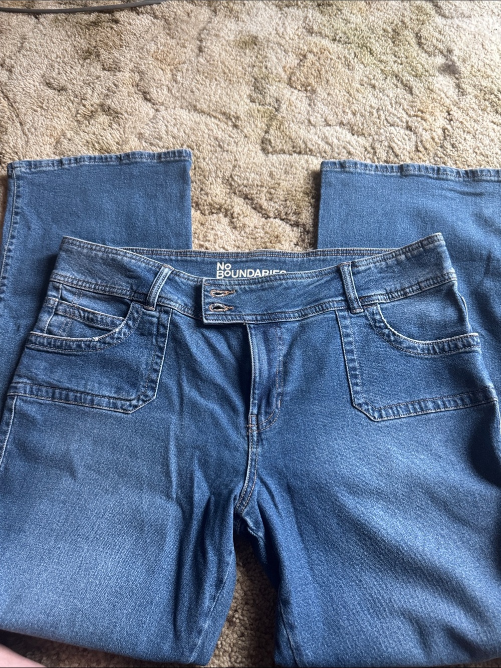 No Boundaries Women's Medium Blue Bootcut Jeans